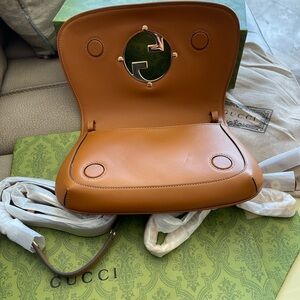 Gucci Brown Leather Shoulder Bag